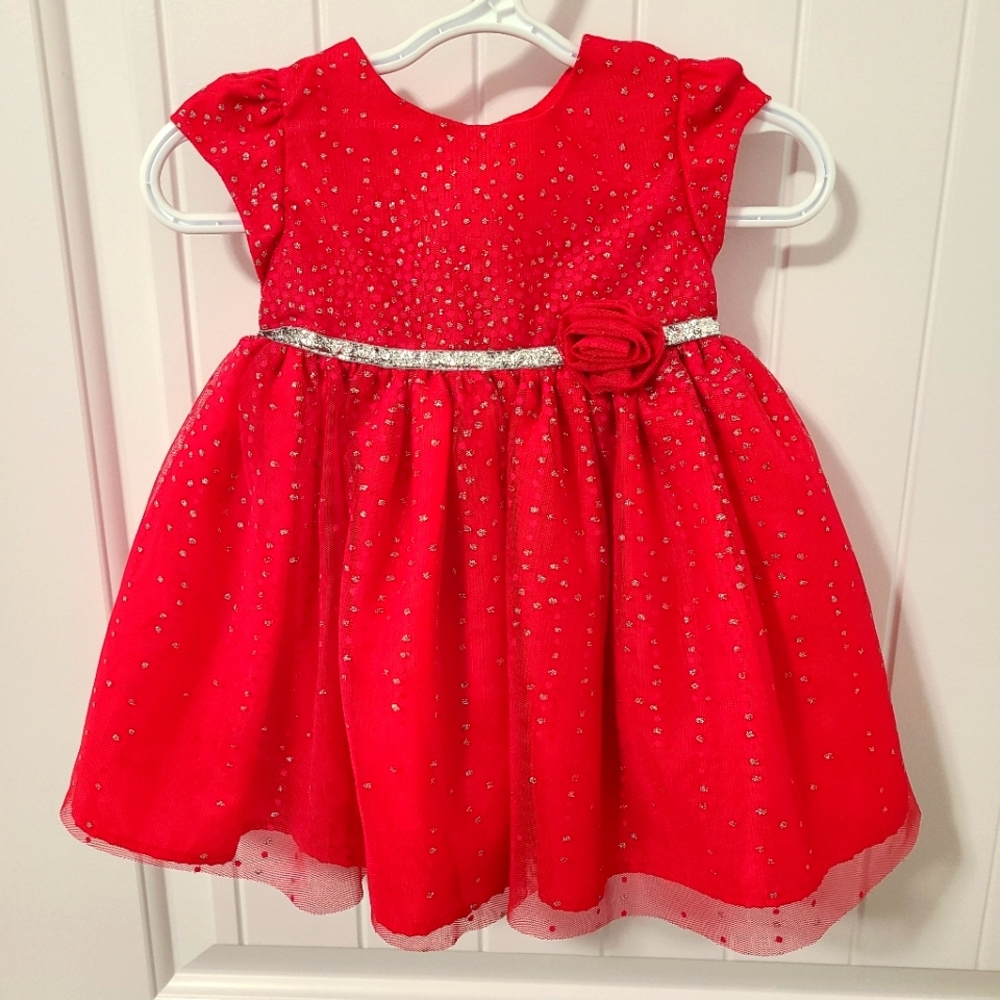 🌟Pink and Silver Formal Party Dress Size 3-6 Months